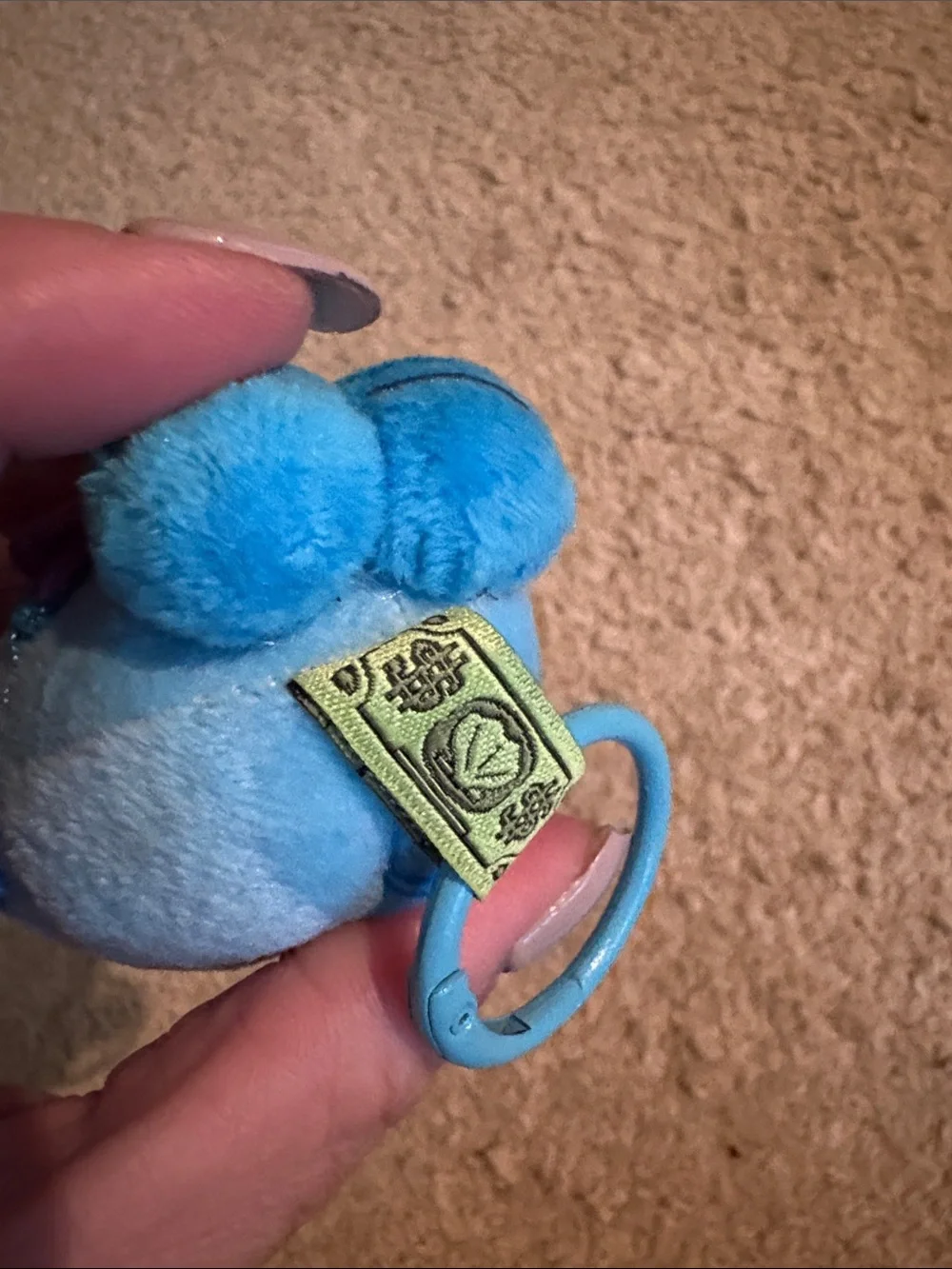 Blue Plush Clip-On Kids Toy Bikini Bottom